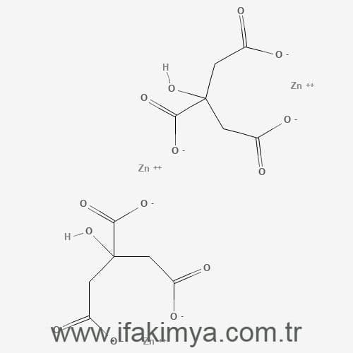 Yüksek saflıkta üretilmiş, beyaz ve ince toz formunda çinko sitrat mineral bileşiği – teknik ve gıda sınıfı hammadde