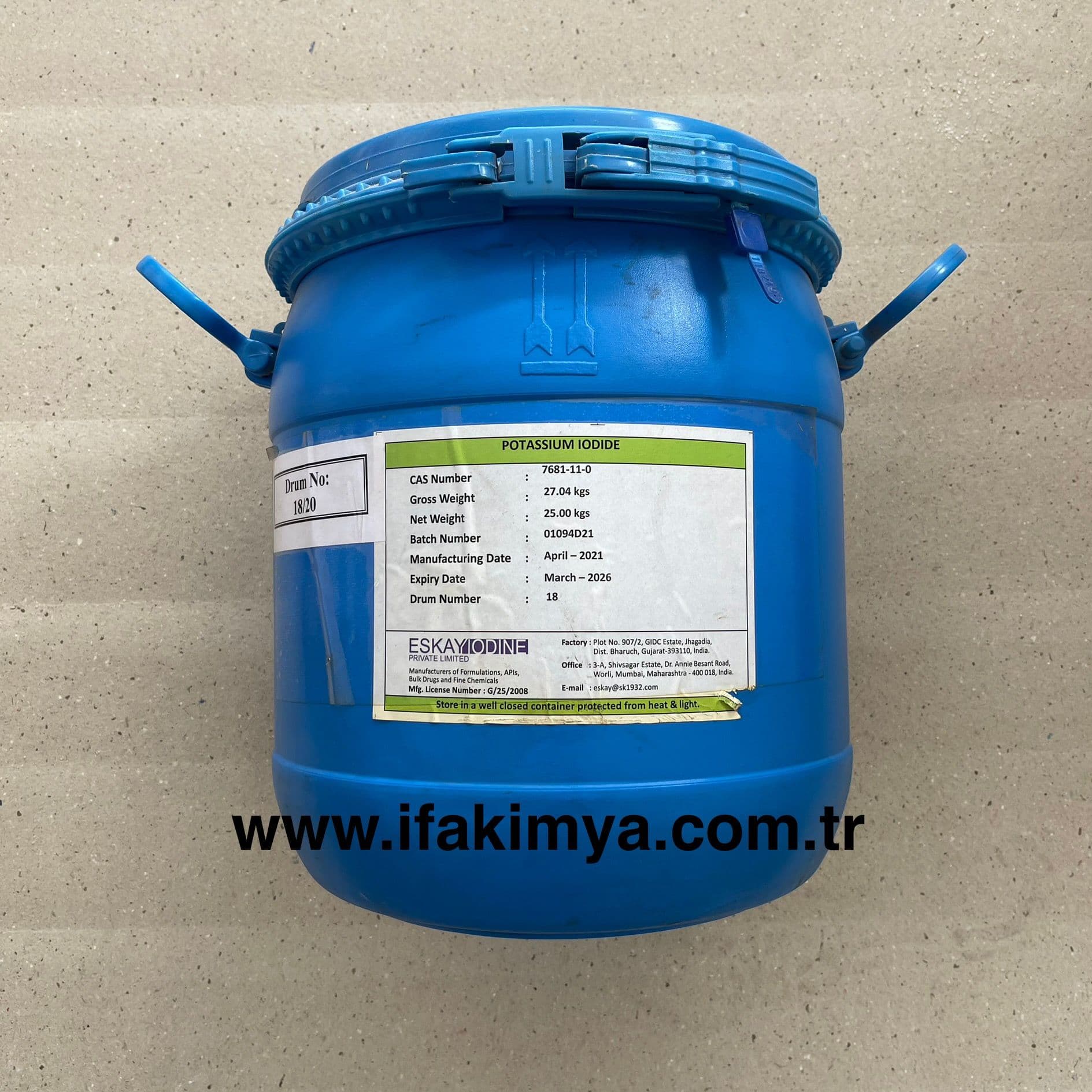 Potasyum iyodür, beyaz kristal formda, sağlık, gıda ve laboratuvar uygulamalarında kullanılan yüksek saflıkta bir iyot tuzudur.