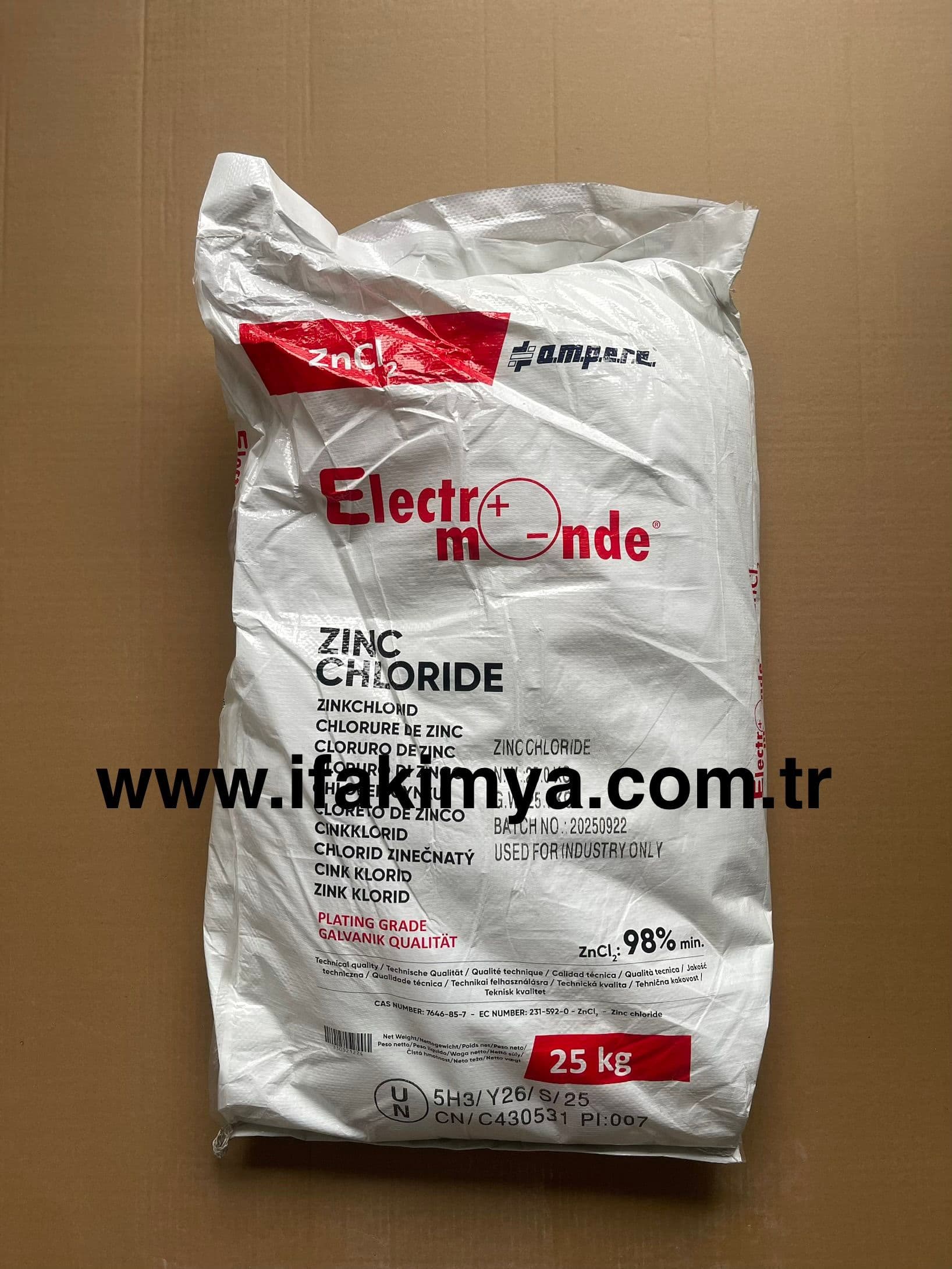 Çinko Klorür ZnCl2 Zinc Chloride galvaniz lehimleme metal yüzey işlemleri ve endüstriyel kimyasal hammadde