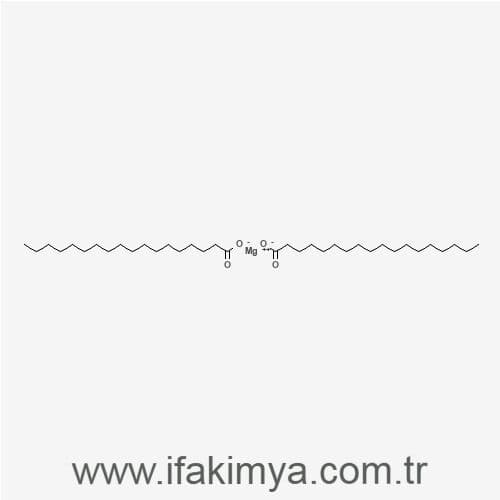 Beyaz ince toz formunda magnezyum stearat yardımcı hammadde görseli.