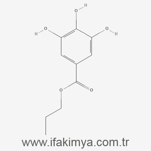 Beyaz kristal toz formda propil gallat kimyasal hammaddesi