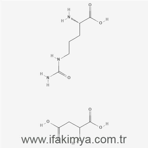 Beyaz kristal toz formunda L-Citrullin Malat hammadde görüntüsü